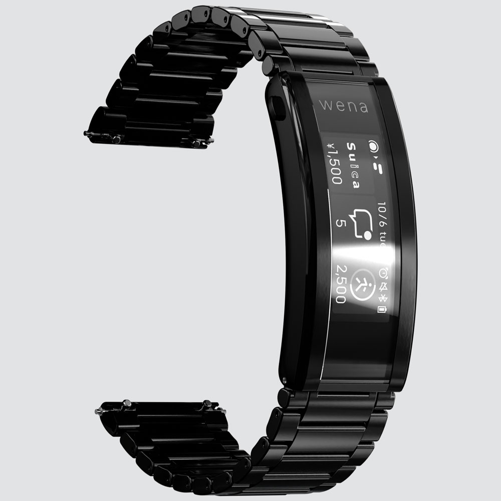 収納用品【美品】wena 3 metal Premium Black 時計